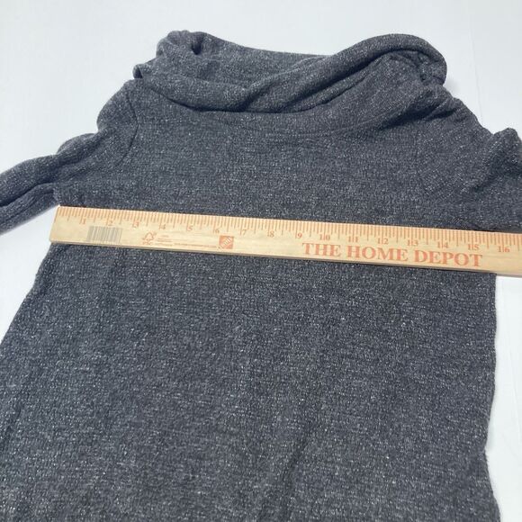 Anthropologie Maeve Charcoal Heather Gray Risa Hacci Cowl Tunic Sweater XS - Picture 11 of 11